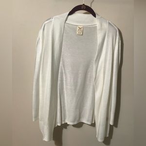 Faded Glory nice creamy long sleeve shrug , light weight for summer NWOT 2X